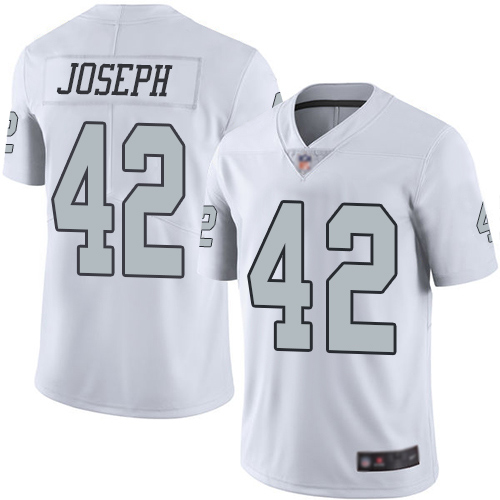 Men Oakland Raiders Limited White Karl Joseph Jersey NFL Football #42 Rush Vapor Untouchable Jersey->oakland raiders->NFL Jersey